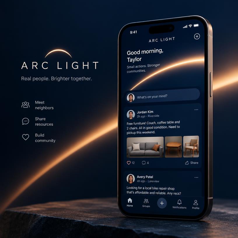 ARC LIGHT — Social App
